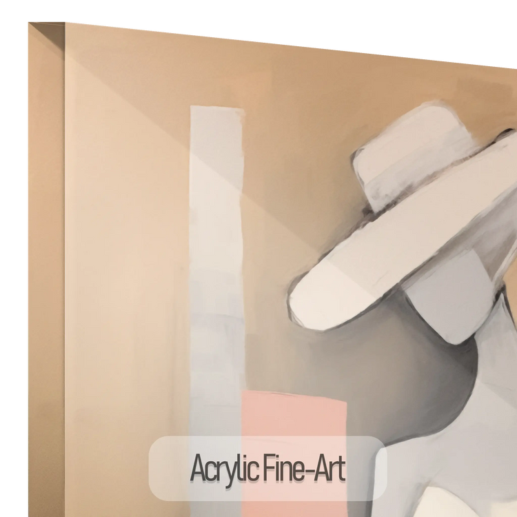 Silhouette in Flux | Silhouette femminile astratta e fluida alla moda su tessuto artistico