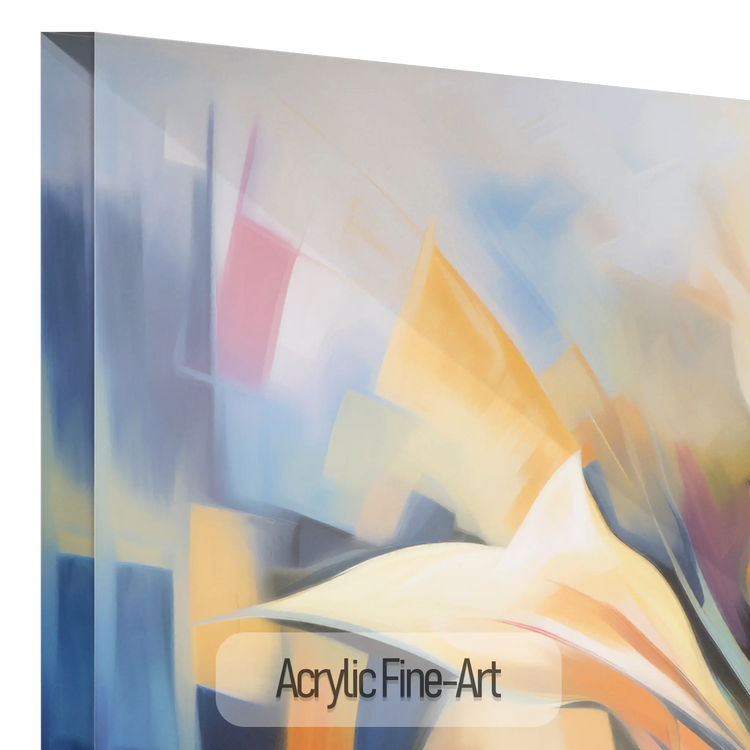 Pétalos de Fantasía | Abstracción de Flores Coloridas en Tela de Arte Especial