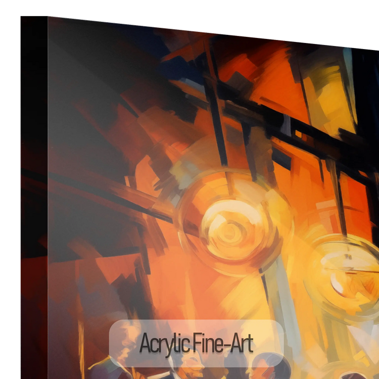 Brusande 20-talet French Quarter | Livfull Jazz Abstraktion i Elegant Konstram