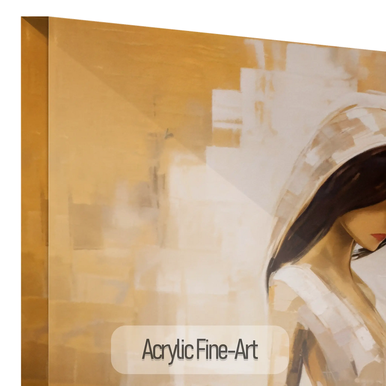 Viskningar av förförelse | Mystisk sensuell elegans i varma färger på konsttyg