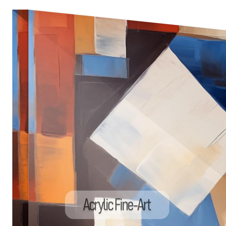 Abstract Collection | Cerulean Introspection | Contemporary Abstract Atmosphere in Art Print by Roderick Sebastiaan | AcrylicFine-Art_8e5d4b21-c814-45a9-a183-b3590c3cb6cb