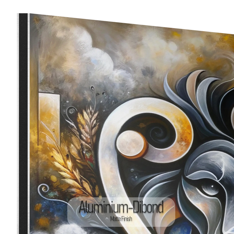 Stjernetegn Løven med Onyx Fødselssten i Moderne Kunstramme