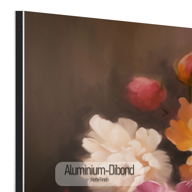 Samtige Blumensymphonie | Impressionistische florale Eleganz Kunstwerk