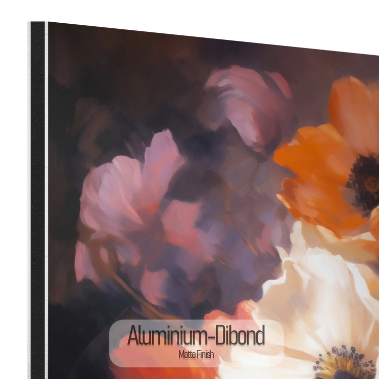 Wilde Blumen in Blüte | Lebendige Blüte von Feldblumen auf Kunstrahmen