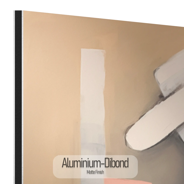 Silhouette in Flux | Silhouette femminile astratta e fluida alla moda su tessuto artistico