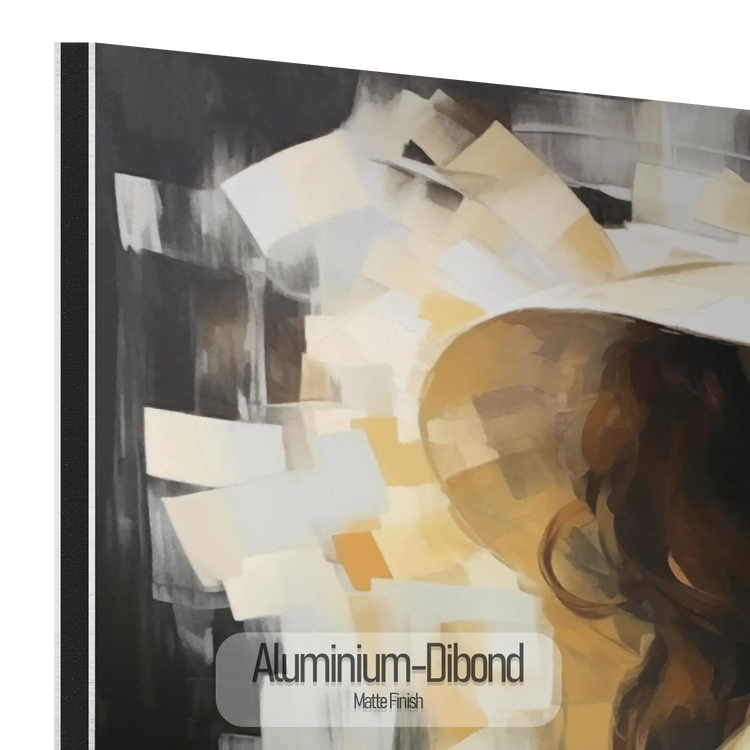 Stille Kontemplation | Subtilt og Seren Portræt i Stilfuld Kunstramme