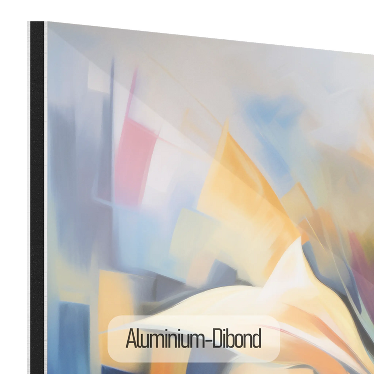 Pétalos de Fantasía | Abstracción de Flores Coloridas en Tela de Arte Especial