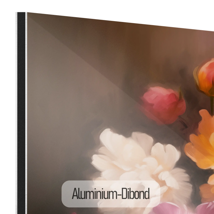 Samtige Blumensymphonie | Impressionistische florale Eleganz Kunstwerk