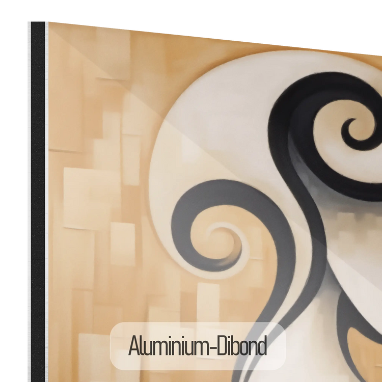 Melodiska konturer | Abstrakt kubistiskt cellofigur på modern konsttyg