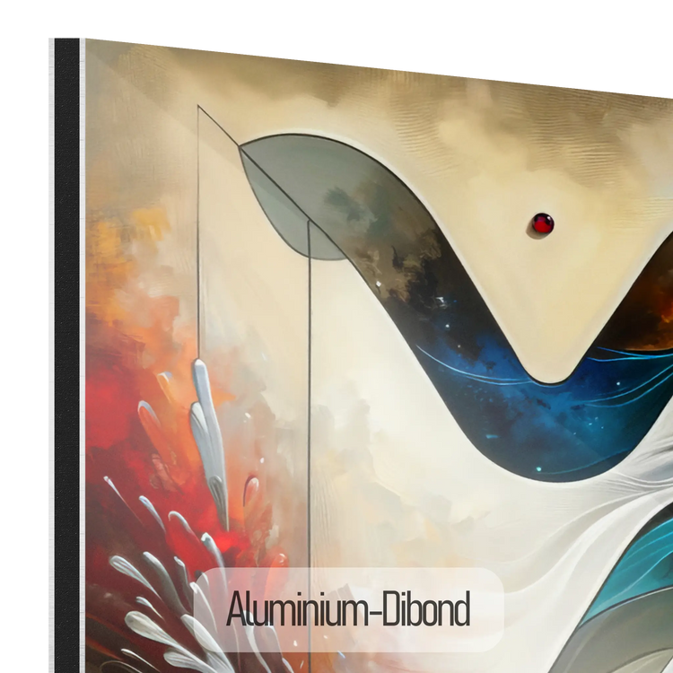 Stjernetegn Vandmand med Granat Fødselssten i Moderne Kunstramme