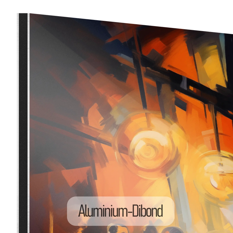 Brusande 20-talet French Quarter | Livfull Jazz Abstraktion i Elegant Konstram