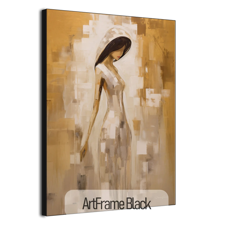 Viskningar av förförelse | Mystisk sensuell elegans i varma färger på konsttyg