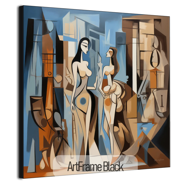 Città dei Sogni n.1 | Incontro Astratto in una Città dei Sogni su Tela Artistica