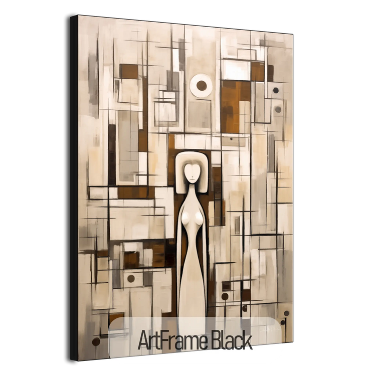 Le Gardien Silencieux | Gardien de la Tranquillité dans l'Abstraction Minimaliste