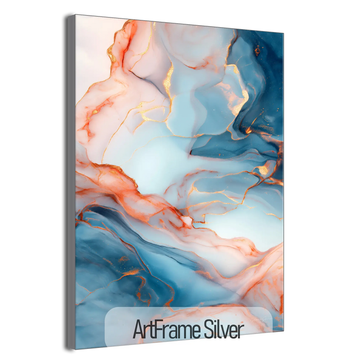 Lapis Lazuli | Mineralårer af Guld og Azurblå Sten Kunsttryk