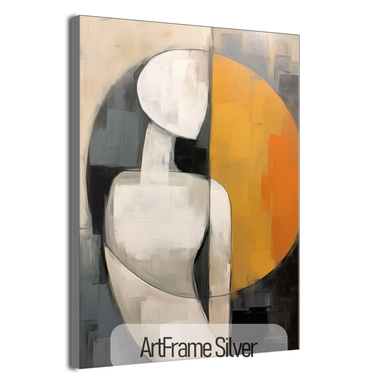 Abstract Collection | Duality of Light | Abstract Play of Shadow and Light on Art cloth by Roderick Sebastiaan | ArtFrameSilverFrame_6920a9a6-c934-4ac1-b296-2809b19a8b1c