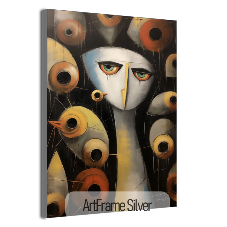 Abstract Collection | Enigmatic Watcher | Intriguing & Abstract Visual Story on Art Frame by Roderick Sebastiaan | ArtFrameSilverFrame_fc749556-de89-4d26-9ef7-d0f33bf95cf7