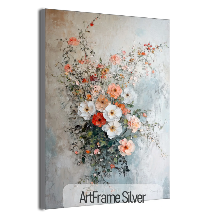 Botanical Collection | Fleurs de Lumière | Luminous Floral Wall Art for Modern and Classic Decor by Roderick Sebastiaan | ArtFrameSilver_2deb2e0c-3854-417b-88bc-eab6b8c93efb