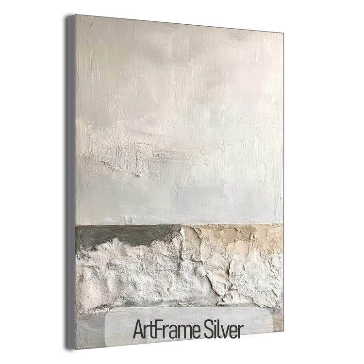 Abstract Collection | Timeless Simplicity | Minimalist Abstract Art with Texture Look for Elegant Interiors by Roderick Sebastiaan | ArtFrameSilver_8dfdbe9b-79a3-40b5-b725-0eda43533977