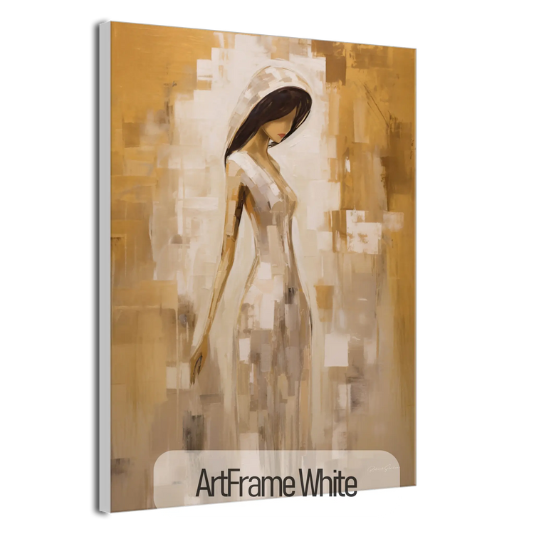 Viskningar av förförelse | Mystisk sensuell elegans i varma färger på konsttyg