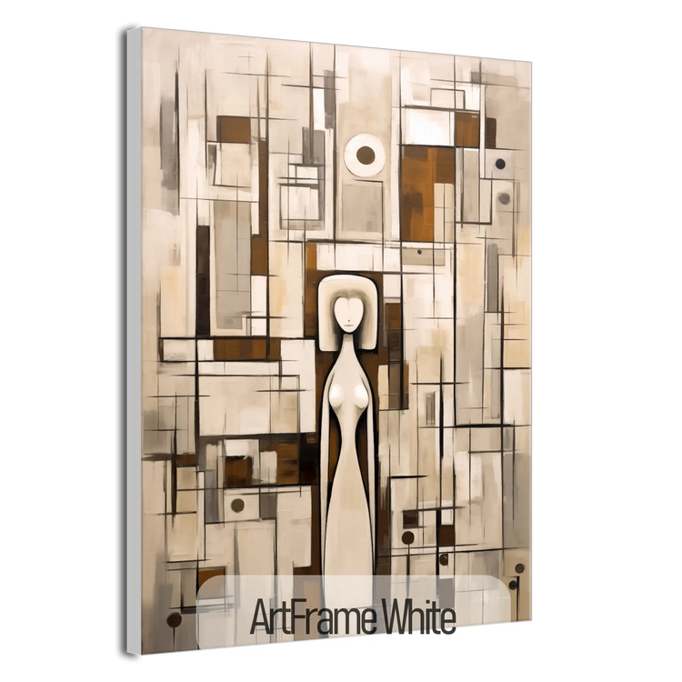 Le Gardien Silencieux | Gardien de la Tranquillité dans l'Abstraction Minimaliste