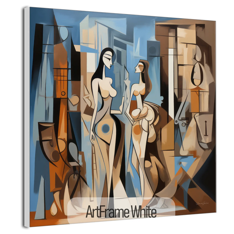 Città dei Sogni n.1 | Incontro Astratto in una Città dei Sogni su Tela Artistica