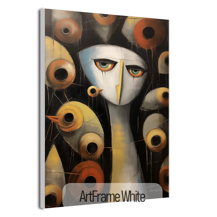 Abstract Collection | Enigmatic Watcher | Intriguing & Abstract Visual Story on Art Frame by Roderick Sebastiaan | ArtFrameWhiteFrame_7922ff12-65c4-4f26-acea-59cbabf20d91