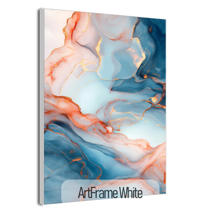 Lapis Lazuli | Mineralårer af Guld og Azurblå Sten Kunsttryk