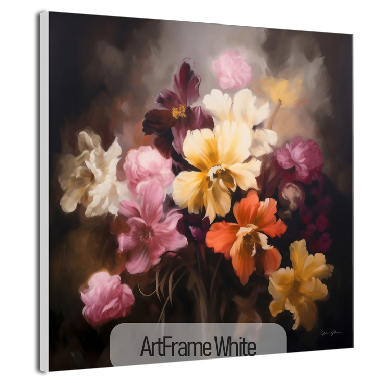 Symfonie van Bloemen | Betoverende Bloemkunst Print voor Elegante Decoratie