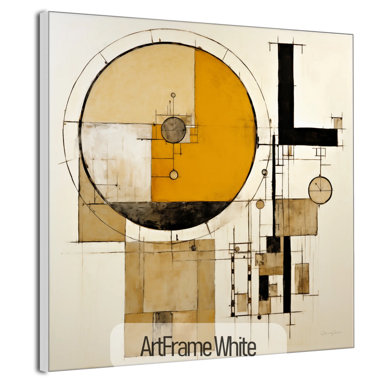 Livets schema | Lekfull geometrisk abstraktion av vardaglig existens