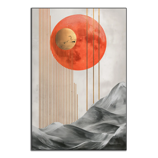 Zen Alignment | Harmonisk abstrakt balans av natur och geometri