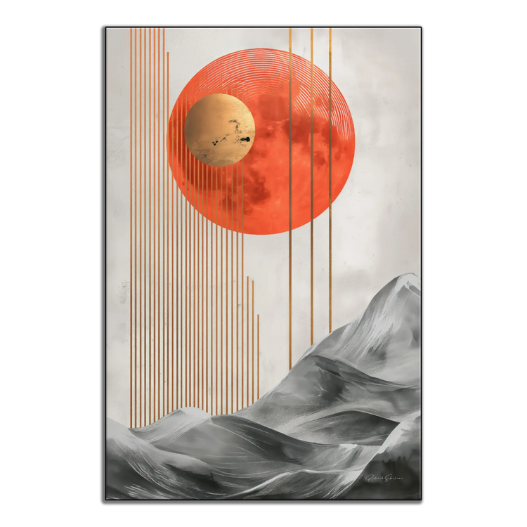 Zrównoważenie Zen | Harmonijna Abstrakcyjna Równowaga Natury i Geometrii