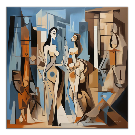 Ville de Rêve No.1 | Abstracte Vergadering in een Droomstad op Kunststof