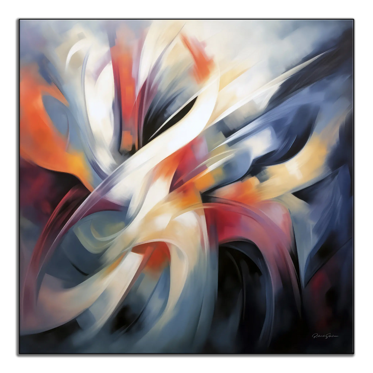 Abstract Collection | Colours of Passion | Passionate Warm Abstraction on Art cloth by Roderick Sebastiaan | ArtFrame_64c4ed6e-56b9-44c2-b8e5-0161f2593a4b