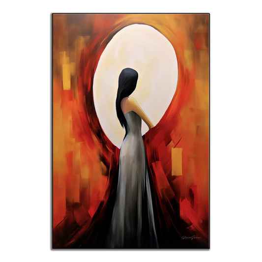 Vendepunkt | Abstrakt Omfavnelse af Lys og Skygge Kunstværk