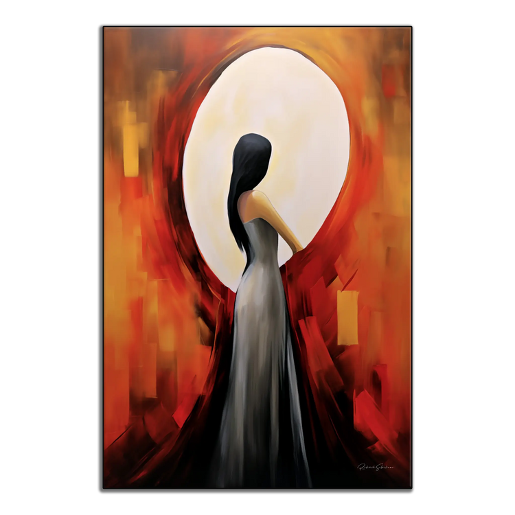 Point de Tournant | Étreinte Abstraite de Lumière et d'Ombre