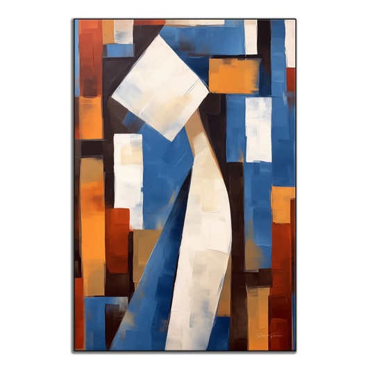 Abstract Collection | Cerulean Introspection | Contemporary Abstract Atmosphere in Art Print by Roderick Sebastiaan | ArtFrame_d12131f5-76ae-4974-852f-cdff9db42833