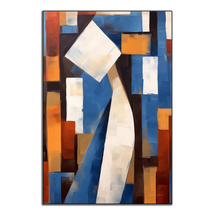 Abstract Collection | Cerulean Introspection | Contemporary Abstract Atmosphere in Art Print by Roderick Sebastiaan | ArtFrame_d12131f5-76ae-4974-852f-cdff9db42833