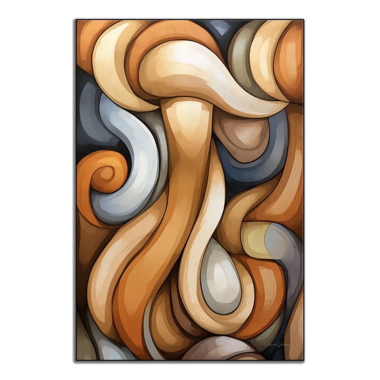 Le Tisseur de Rêves | Vagues et Courbes Surréalistes sur Cadre Artistique