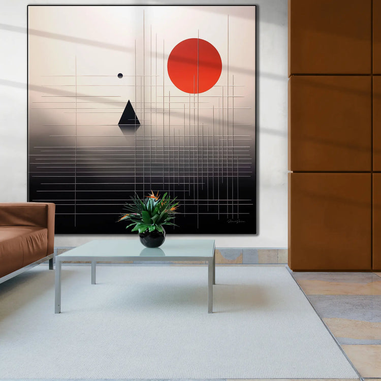 Tokyo Sunrise | Serene Minimalist Twilight in Sleek Art Frame
