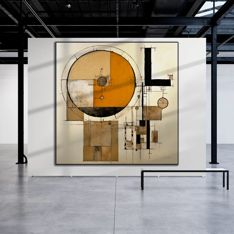 Livets schema | Lekfull geometrisk abstraktion av vardaglig existens