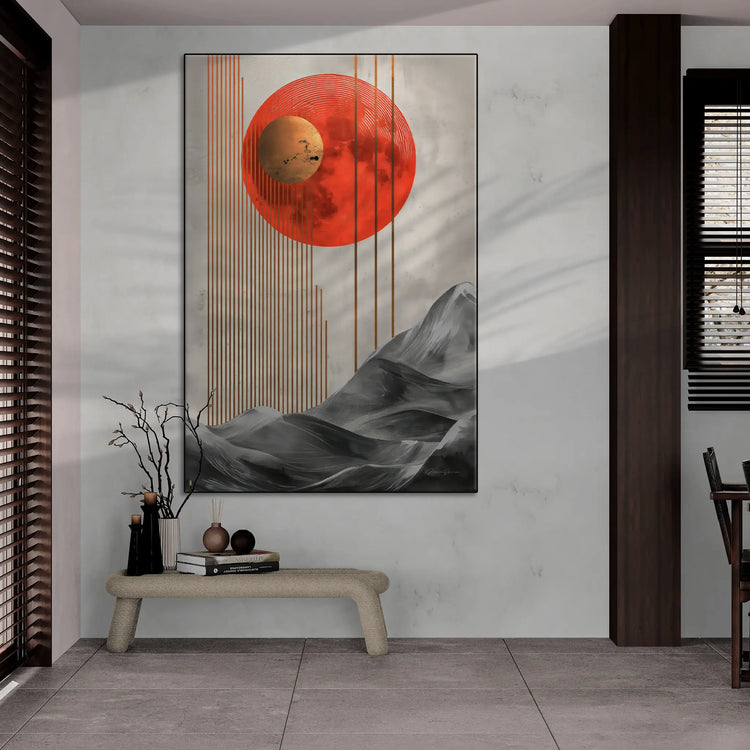 Zrównoważenie Zen | Harmonijna Abstrakcyjna Równowaga Natury i Geometrii