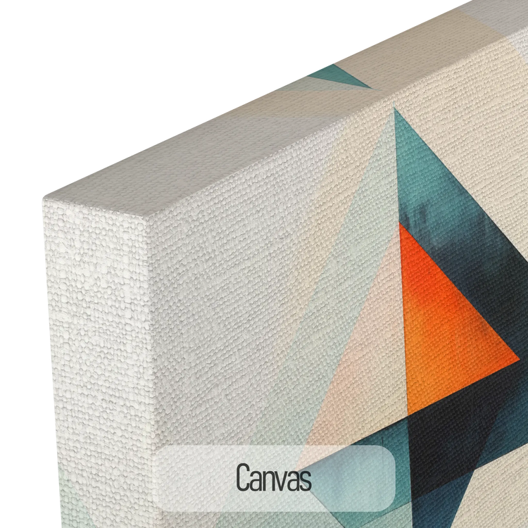 Moral Kompas | Minimalistisk Geometri i Kunstnerisk Moderne Kunstramme