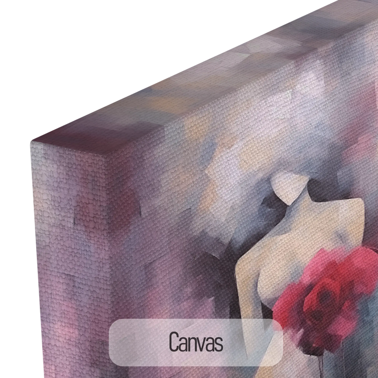 Mosaik Muse | Abstrakt Figur med Livlige Farve Accenter