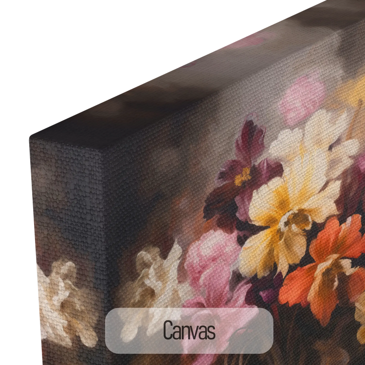 Symfonie van Bloemen | Betoverende Bloemkunst Print voor Elegante Decoratie