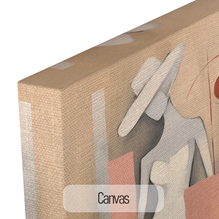 Silhouette in Flux | Silhouette femminile astratta e fluida alla moda su tessuto artistico