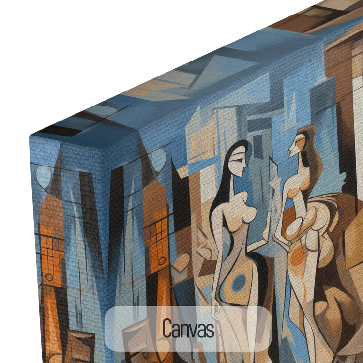 Città dei Sogni n.1 | Incontro Astratto in una Città dei Sogni su Tela Artistica