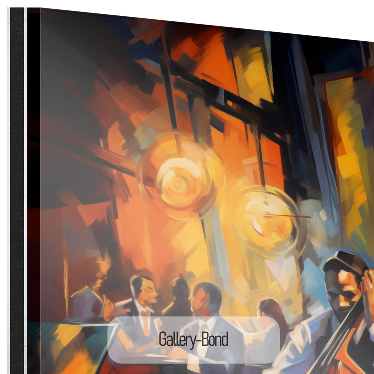 Brusande 20-talet French Quarter | Livfull Jazz Abstraktion i Elegant Konstram