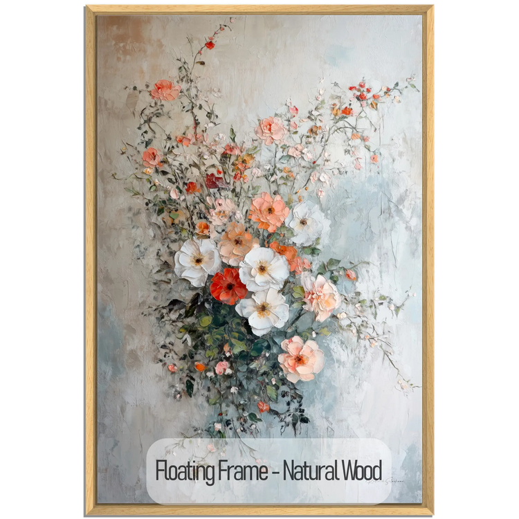 Botanical Collection | Fleurs de Lumière | Luminous Floral Wall Art for Modern and Classic Decor by Roderick Sebastiaan | NaturalWood_1806f8aa-281e-44b3-8f94-0dac0dd6b900