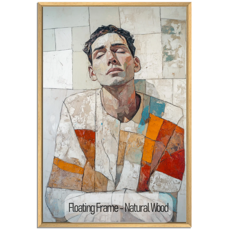 Male Collection | Layers of Thought | Thought-Provoking Abstract Male Portrait for Contemporary Decor by Roderick Sebastiaan | NaturalWood_aba8ffda-7221-45fa-b086-bf5c9b3e62e2